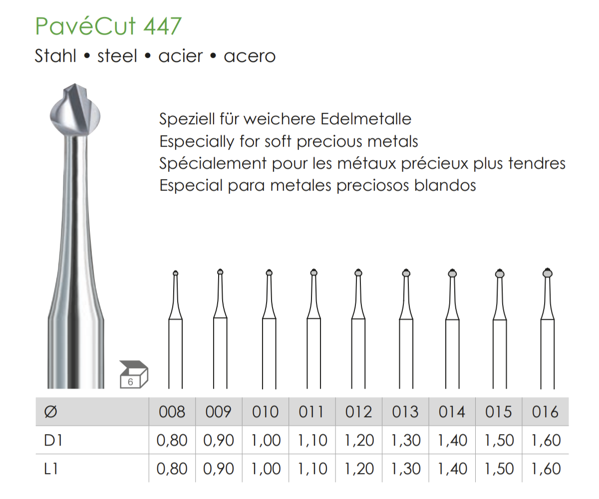 Busch Fig.447 STEEL 6Pieces