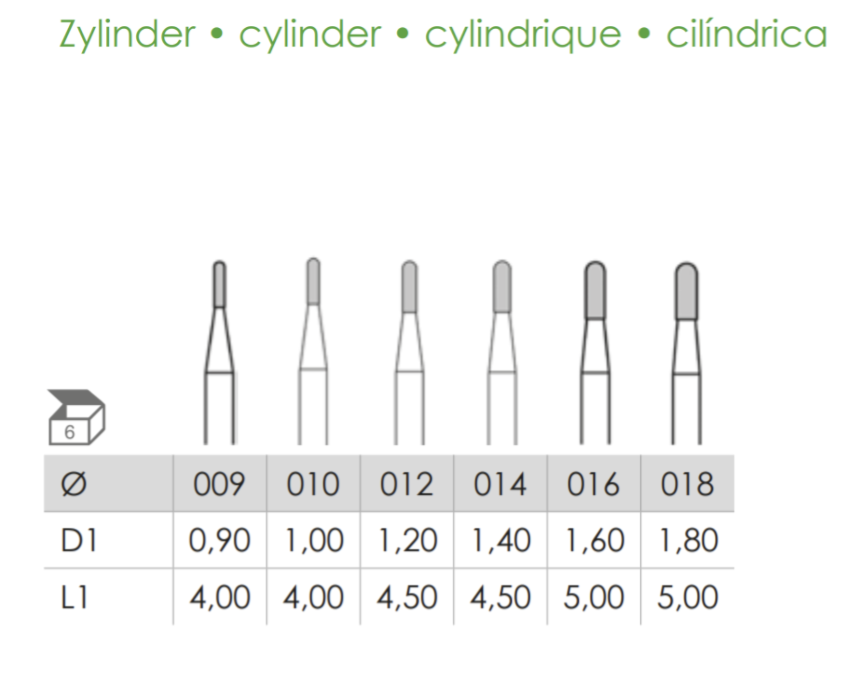 Busch Fig.31R Carbide 6Pieces