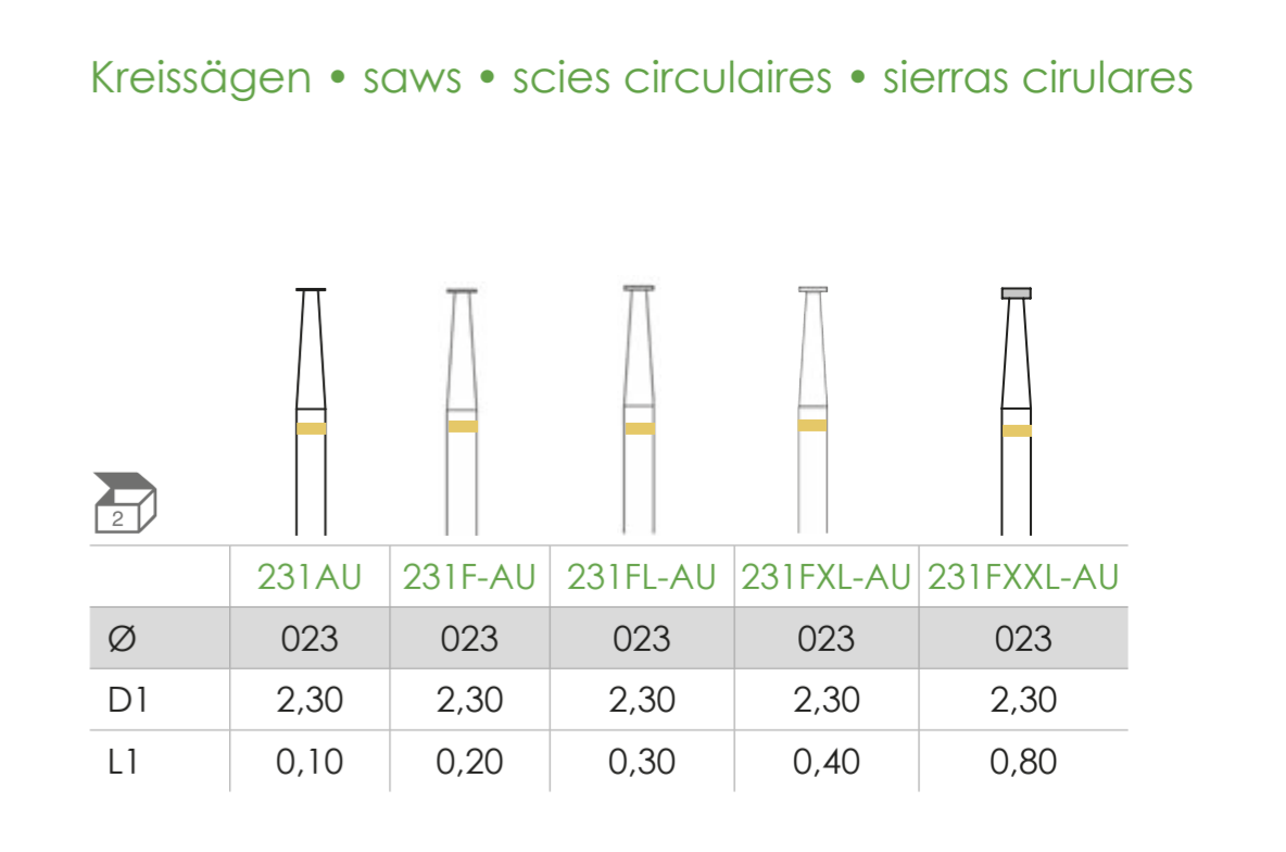 Busch Fig.231AU/231F-AU/231FL-AU/231FXL-AU/231FXXL-AU 2Pieces