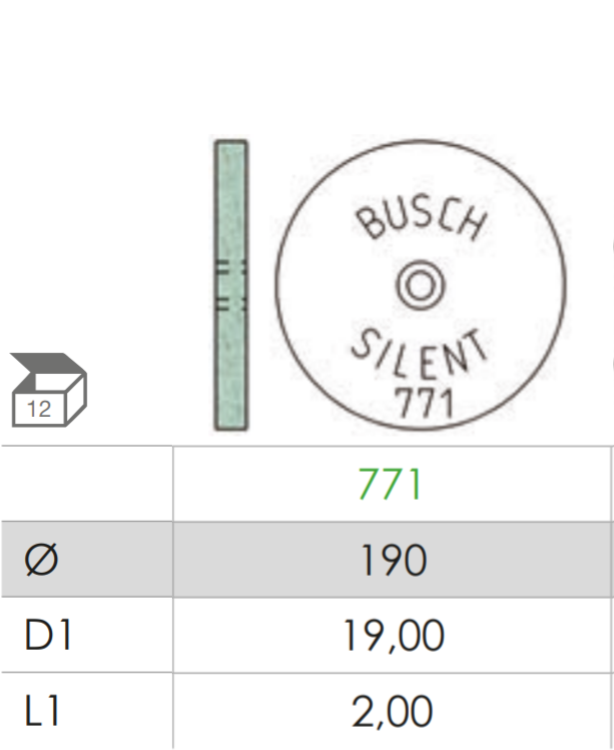 Busch Fig.771 SILENT 12Pieces