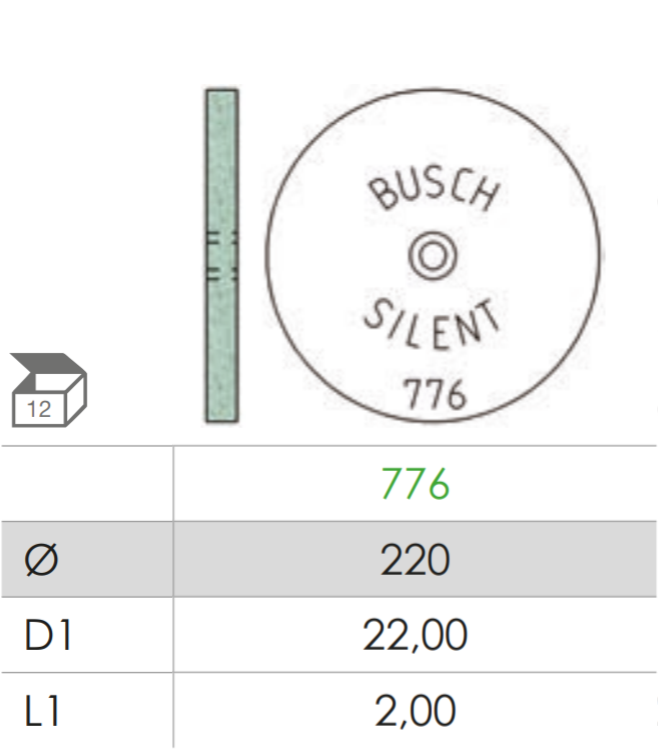 Busch Fig.776 SILENT 12Pieces