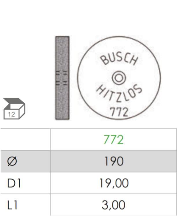 Busch Fig.772 HITZLOS 12Pieces