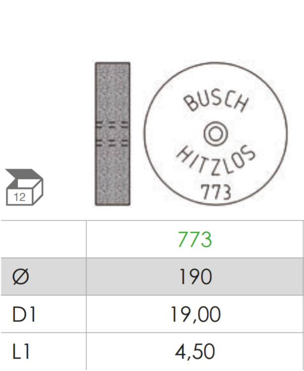 Busch Fig.773 HITZLOS 12Pieces