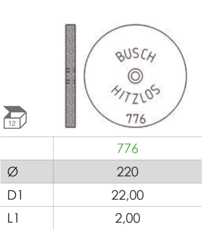 Busch Fig.776 HITZLOS 12Pieces