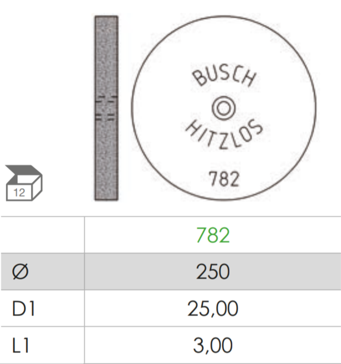Busch Fig.782 HITZLOS 12Pieces