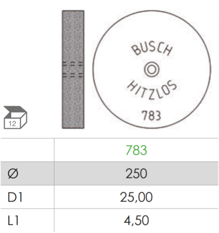 Busch Fig.783 HITZLOS 12Pieces
