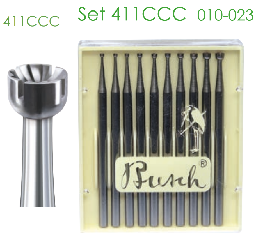 Busch Fig.411CCC STEEL Set 010-023
