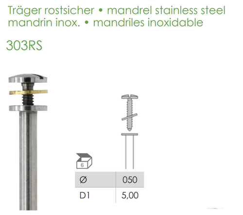 Busch Fig.303RS STEEL 6Pieces