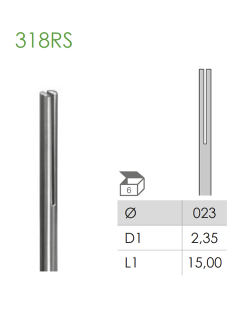 Busch Fig.318RS STEEL 6Pieces
