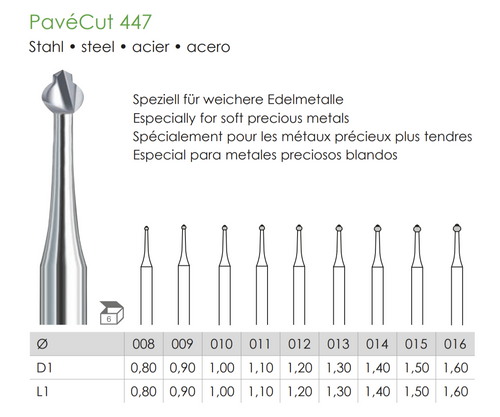 Busch Fig.447 STEEL 6Pieces