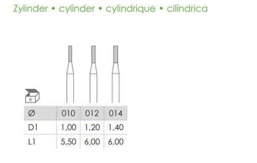 Busch Fig.21L CARBIDE 6Pieces