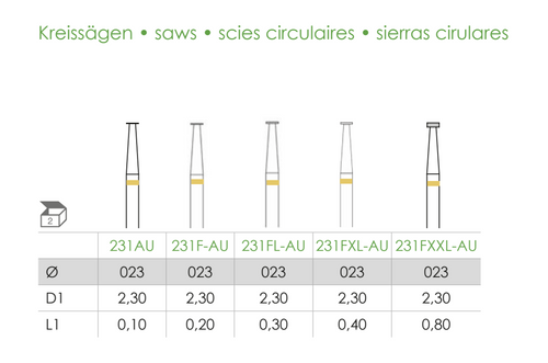 Busch Fig.231AU/231F-AU/231FL-AU/231FXL-AU/231FXXL-AU 2Pieces