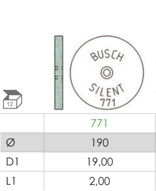Busch Fig.771 SILENT 12Pieces