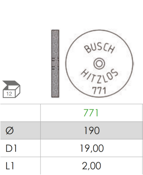 Busch Fig.771 HITZLOS 12Pieces