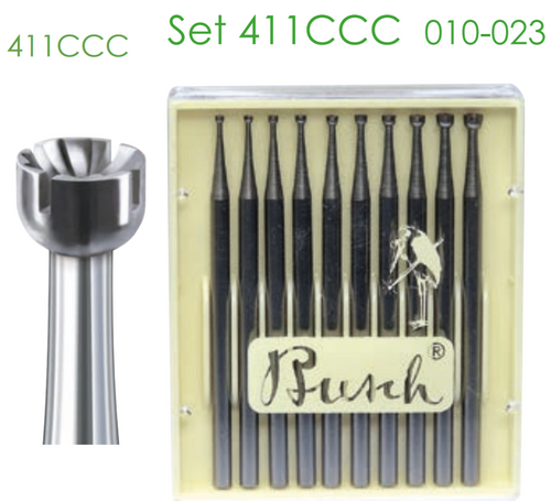 Busch Fig.411CCC STEEL Set 010-023