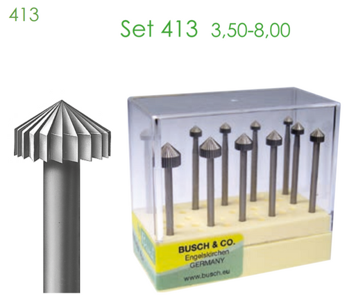 Busch Fig.413 STEEL Set 3.50-8.00