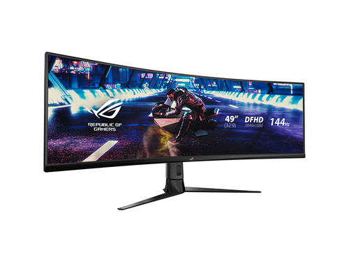 ROG STRIX XG49VQ GAMING MONITOR 49IN CURVED 3840X1080 DFHD @ 144HZ DISPLAY HDR 400 SPEAKERS 2XHDMI DISPLAYPORT BLACK