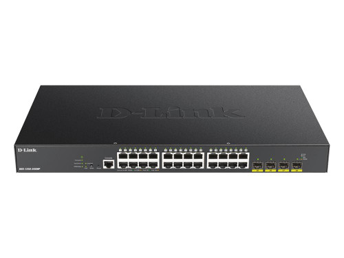 D-Link DGS-1250-28XMP-6KV Smart Managed Gigabit PoE Switch with 10-Gigabit Uplinks