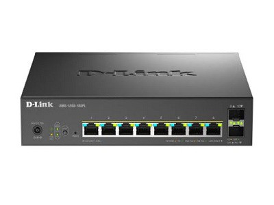 10 Port Multi-Gigabit Smart POE Switch consists of 8 X 2.5GBASE-T PoE ports and 2 x 10G SFP+ ports. PoE Power Budget 120W