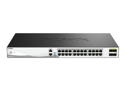 24-Port 10G Layer 3 Stackable Aggregation Managed Switch 4 X 10/25F SFP28