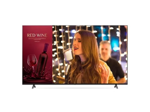 HDMI(3), RS-232C(1), USB(1), RF IN(1), AUDIO OUT(1), EXTERNAL SPEAKER (AMPLIFIER NOT INCLUDED), RJ45IN/OUT, WEBOS 6.0