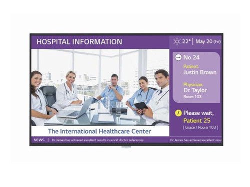 43 UHD, 500NIT, HDMI(3), DP, DVI -D, AUDIO IN/OUT, RS232C IN/OUT, RJ45(LAN), IR IN, USB(1), WI-FI, WEBOS6.0