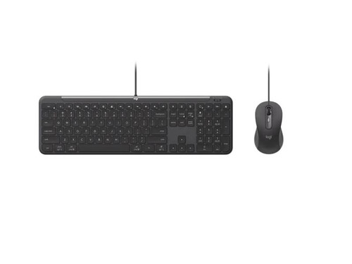 Signature Slim Wired Combo MK625 for Business (Graphite) - Brown Box; Logitech
