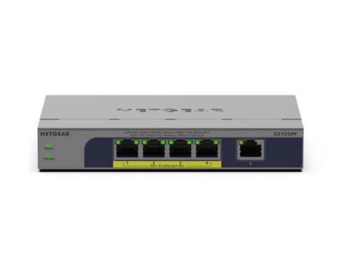 5 Port Gigabit Ethernet Unmanaged PoE+ Switch