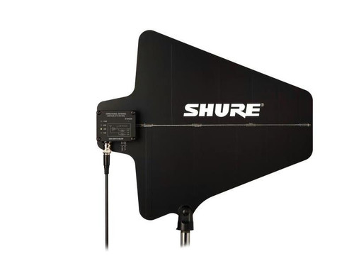 Active UHF Directional Antenna 470-900 MHz, switchable -6 dB, 0 dB, +6 dB, +12 dB, Overload LED