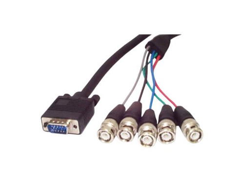 6 FT HD15 VGA TO 5 BNC MONITOR CABLE