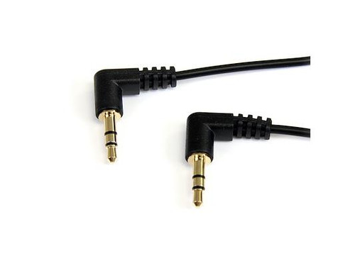 6FT 3.5MM RIGHT ANGLE STEREO AUDIO CABLE