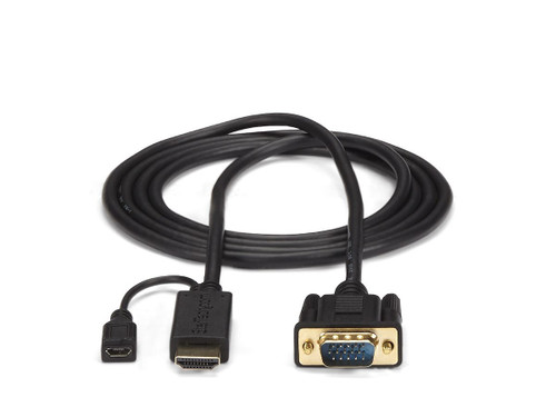 6ft HDMI to VGA active converter cable   HDMI to VGA adapter with intergrated 6