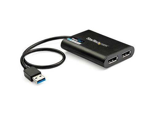 USB to Dual DisplayPort Adapter - 4K 60Hz - USB 3.0 (5Gbps)