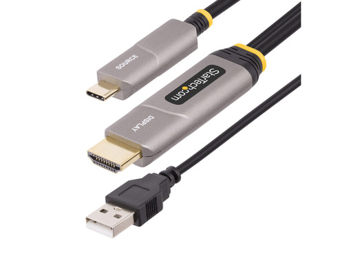 30ft (9.15m) USB-C to HDMI 2.0 Active Optical Cable (AOC), 4K 60Hz, CL3 Rated, Unidirectional USB Type-C to HDMI Adapter Cable