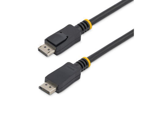 7m DisplayPort Cable with Latches - High Resolution DP Cable - Black Latching DisplayPort Male to Male Cable - DP to DP 23 ft