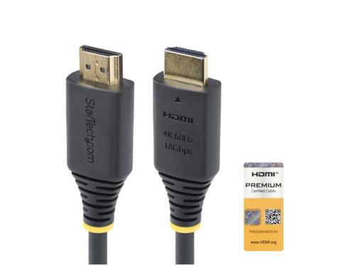 3m (10ft) Premium Certified High Speed HDMI Cable, 4K 60Hz/1440p 144Hz, HDR10/HDCP 2.2/ARC, 18Gbps, UHD HDMI 2.0 Cord for TV/Monitor, TPE Jacket