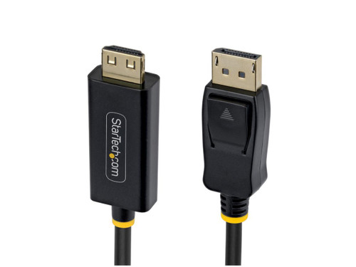 10ft DisplayPort to HDMI Adapter Cable with Gripping Connectors, 4K 60Hz, HDR, Uni-Directional DP to HDMI Video Converter, DP Desktop to HDMI Monitor