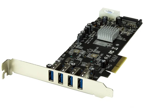 4 Port PCIe USB 3.0 Card w/ 2 Channels