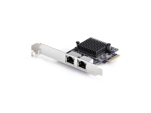 2-Port 5G Gigabit PCIe Network Adapter Card, 5G/2.5G/1G/100M/10M PCI Express LAN Card, Realtek RTL8126, Windows and Linux, TAA Compliant