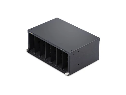 7-Slot Unmanaged Media Converter Chassis for MCM Media Converter Series, Full Power Isolation, Active Cooling, 10in Rackmount, TAA Compliant