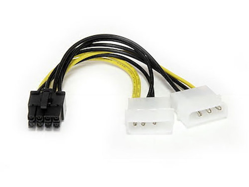 6" LP4 to 8 Pin PCIe Power Cable Adapter