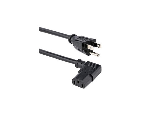 10ft Power Cord, NEMA5-15P to Angled C13