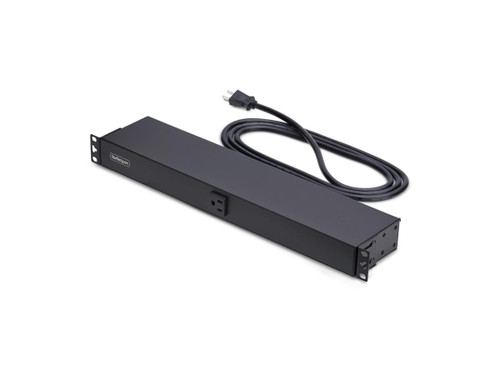 13-Outlet Rackmount PDU, 1U Server Power Strip with 1x Front and 12x Rear Ports, Mounted Power Distribution Unit for 19-Inch Racks and Cabinets