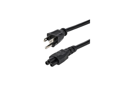 10ft (3m) Laptop Power Cord, NEMA 5-15P to C5 (Mickey Mouse), 10A 125V, 18AWG, Laptop Cord Replacement, Printer Cable, Laptop Charger Power Brick Cord