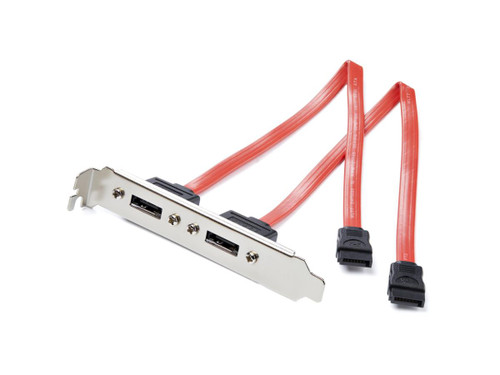 2 port SATA to ESATA Slot Plate M/F