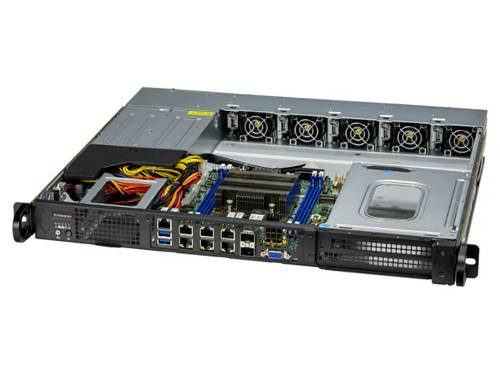 X12SDV-16C-SPT8F + CSE-515M-R000NP2 Black