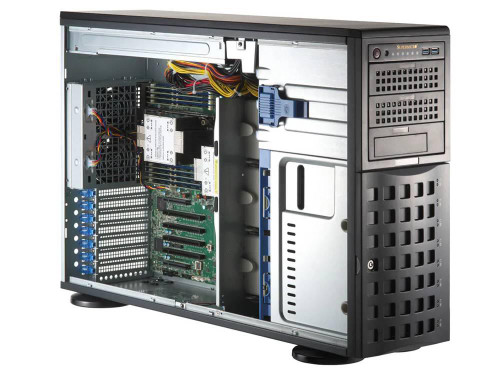 DP 4U rackmount tower workstation with 1GbE for virtualization and enterprise server applications