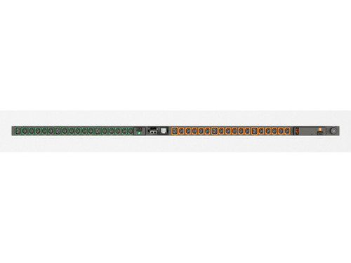 rPDU, Monitored Outlet Level EC, 30A, 208V, 4.9kW, Vertical, (30) Locking IEC C13, (6) Locking IEC C19, 10ft / 3m power cord with L6-30P, Black