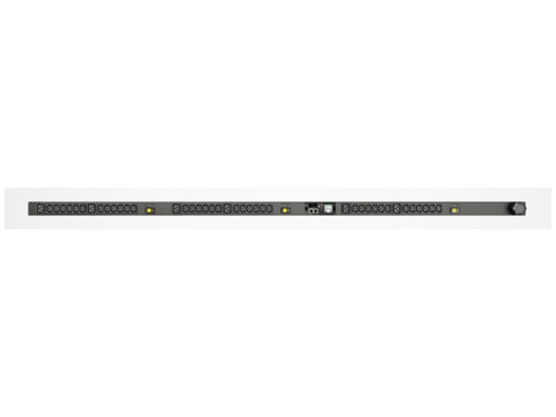 rPDU, Monitored Unit Level EC, 30A, 208V DELTA, 8.6kW, Vertical, (36) IEC C13, (6) IEC C19, 10ft power cord with L15-30P, Black Powder Coat.
