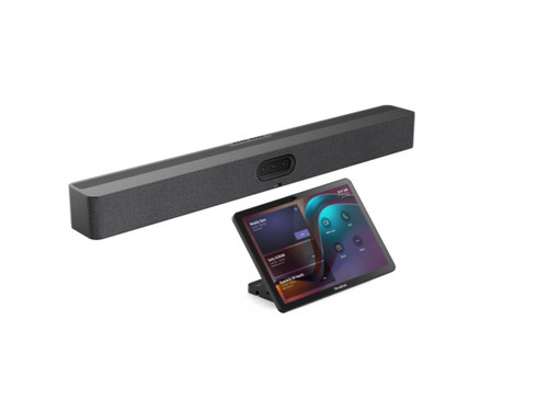 Video Conferencing Collaboration Bar for medium to large rooms; A50 all-in-one Collaboration bar with VCR11 remote control